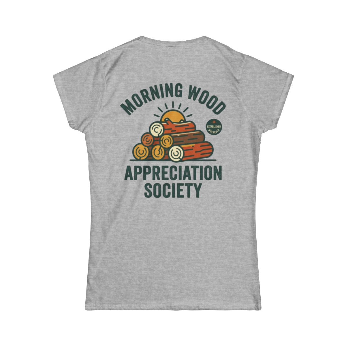Color: Sport Grey | Morning Wood Appreciation Society Women's Tee
