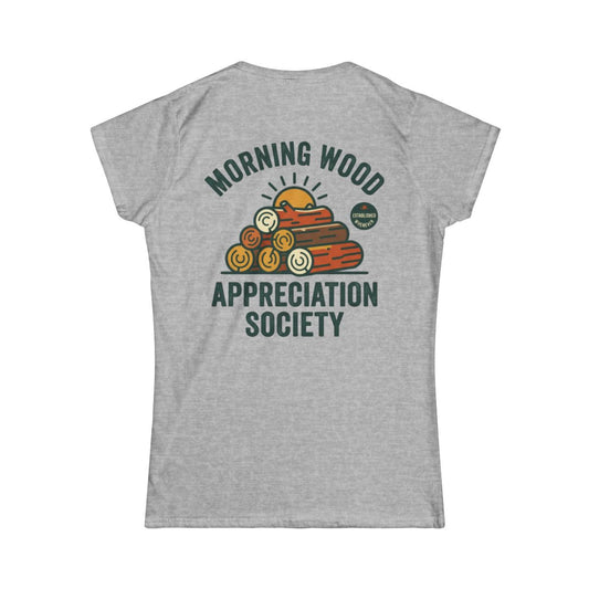 Color: Sport Grey | Morning Wood Appreciation Society Women's Tee