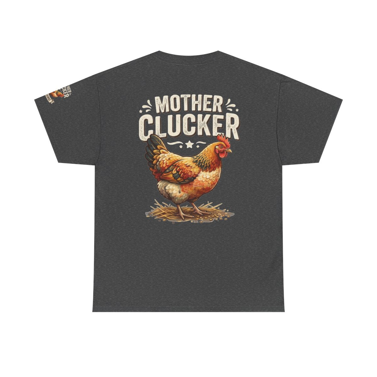 Color: Dark Heather | Mother Clucker Premium Graphic Tee