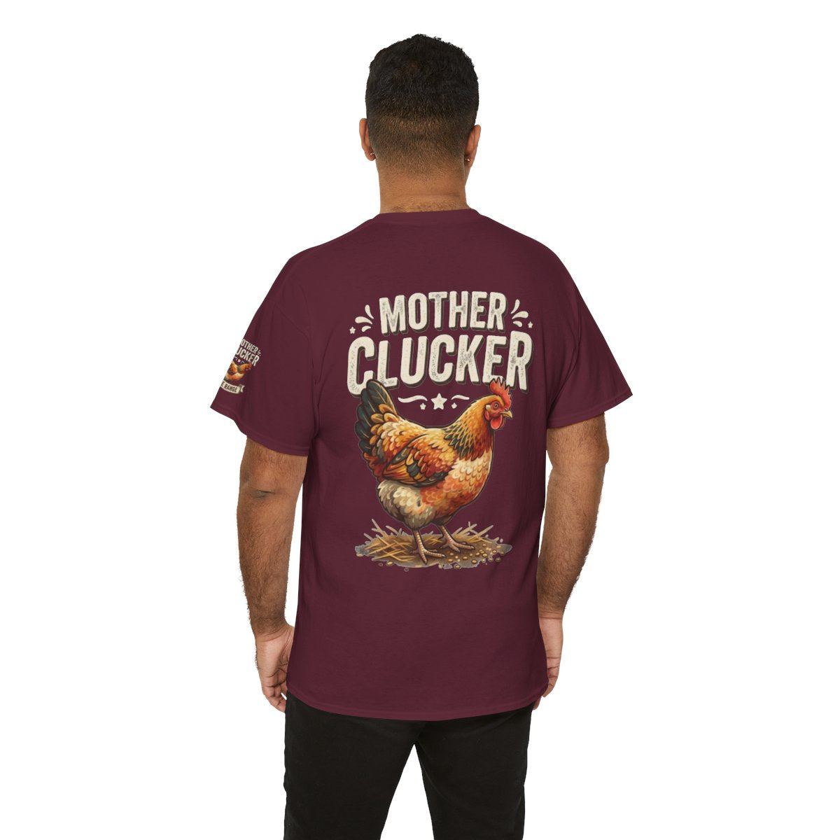 Color: Maroon | Mother Clucker Premium Graphic Tee