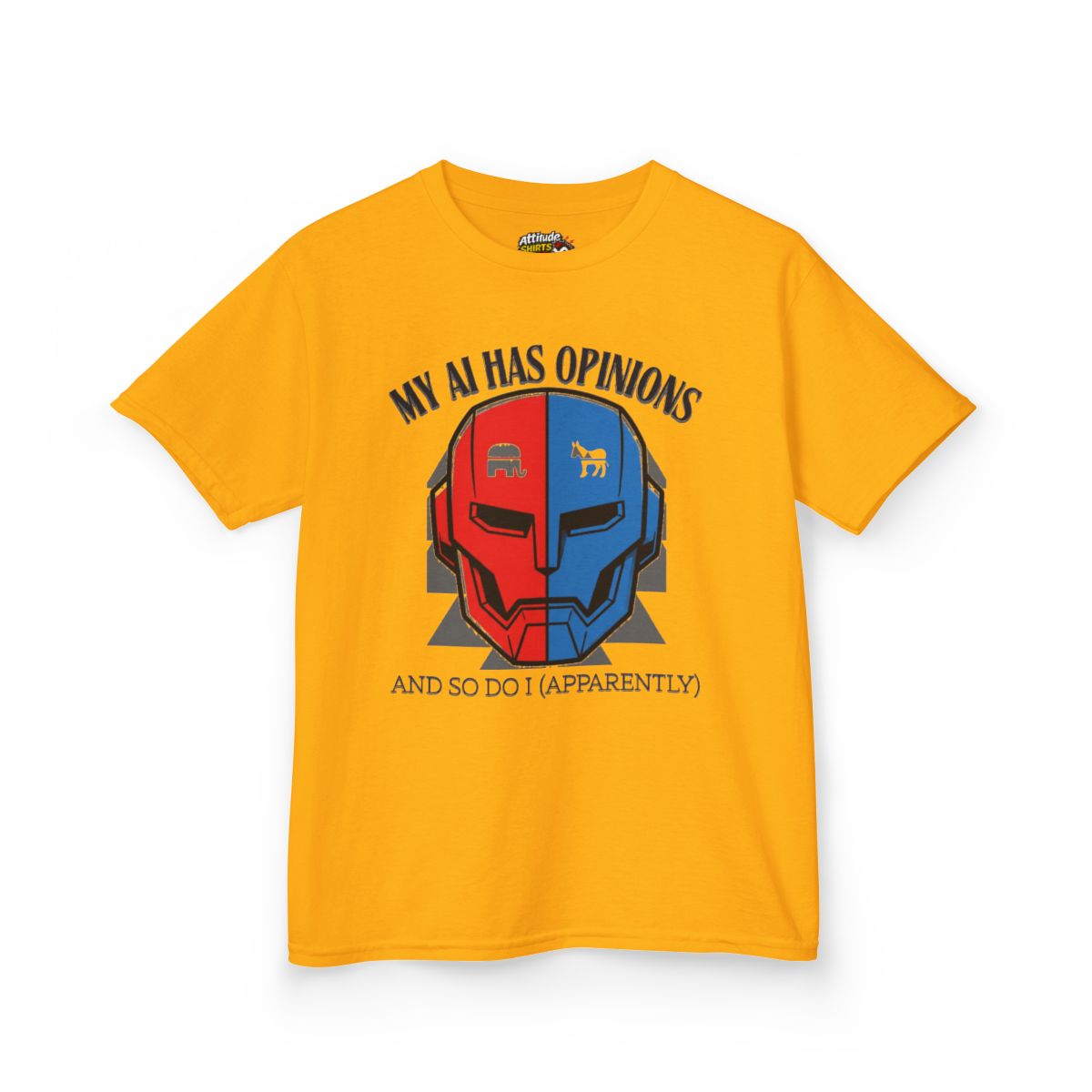 Color: Gold | My AI Has Opinions Kids Tee