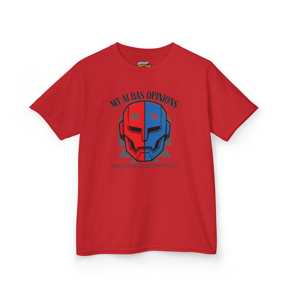 Color: Red | My AI Has Opinions Kids Tee