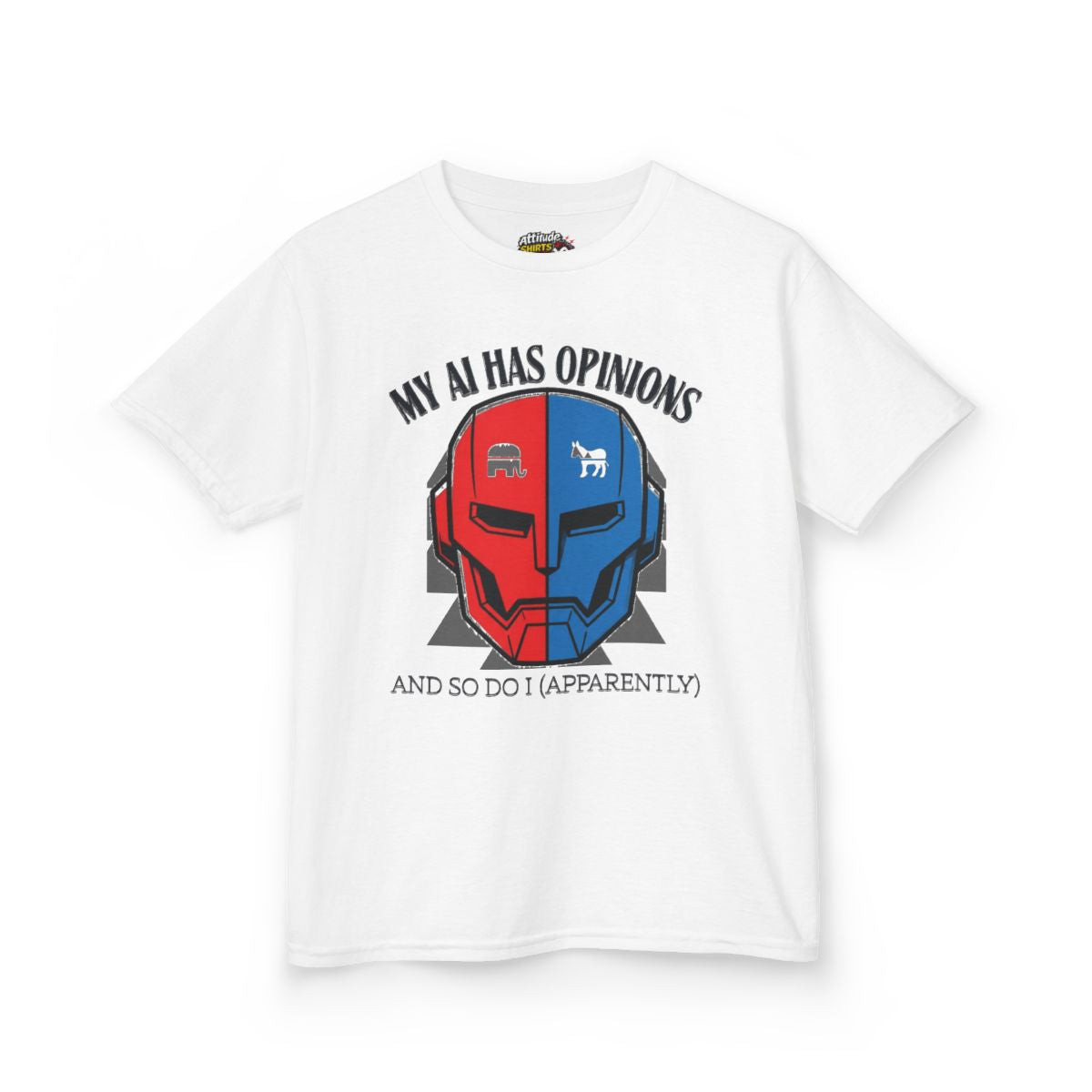 Color: White | My AI Has Opinions Kids Tee