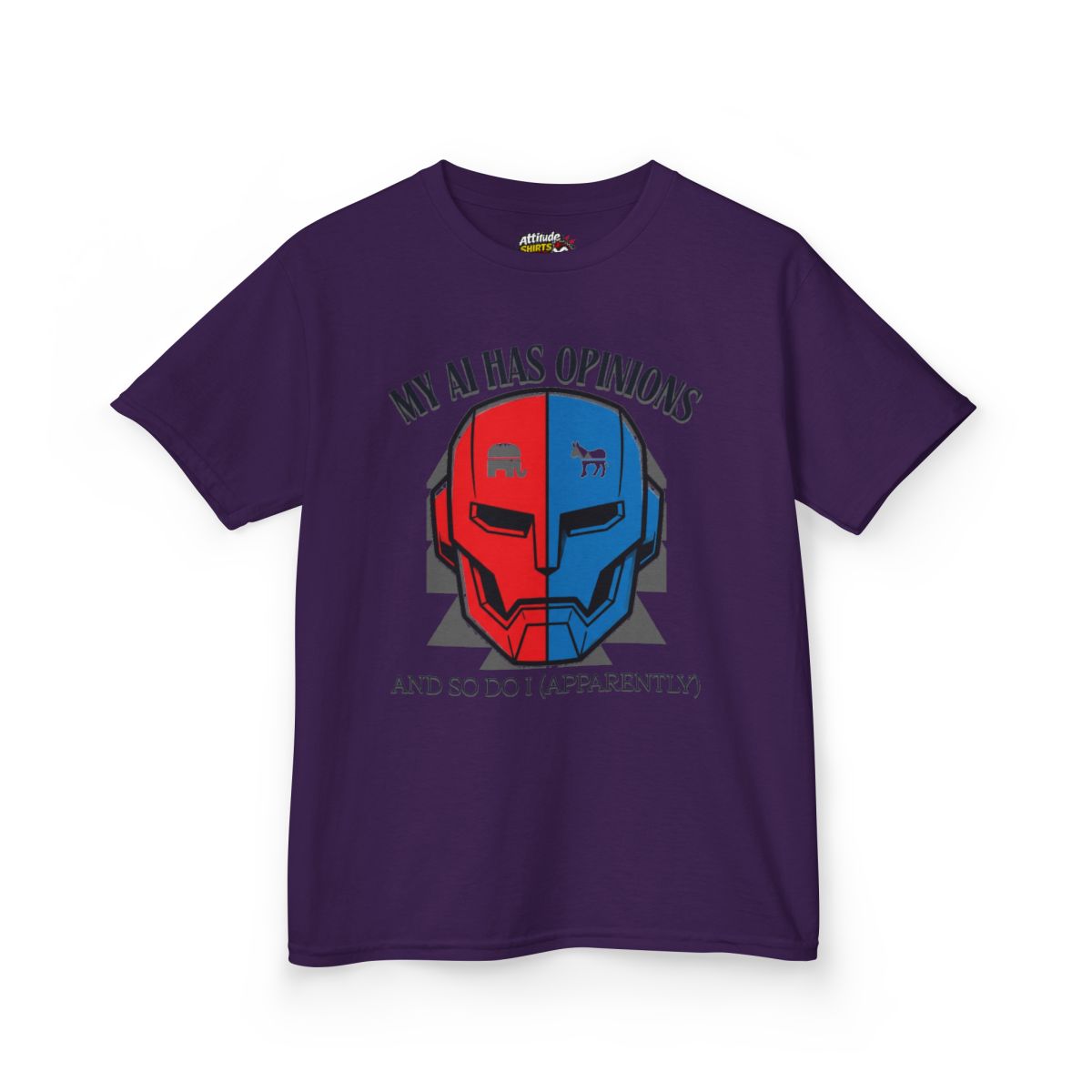 Color: Purple | My AI Has Opinions Kids Tee
