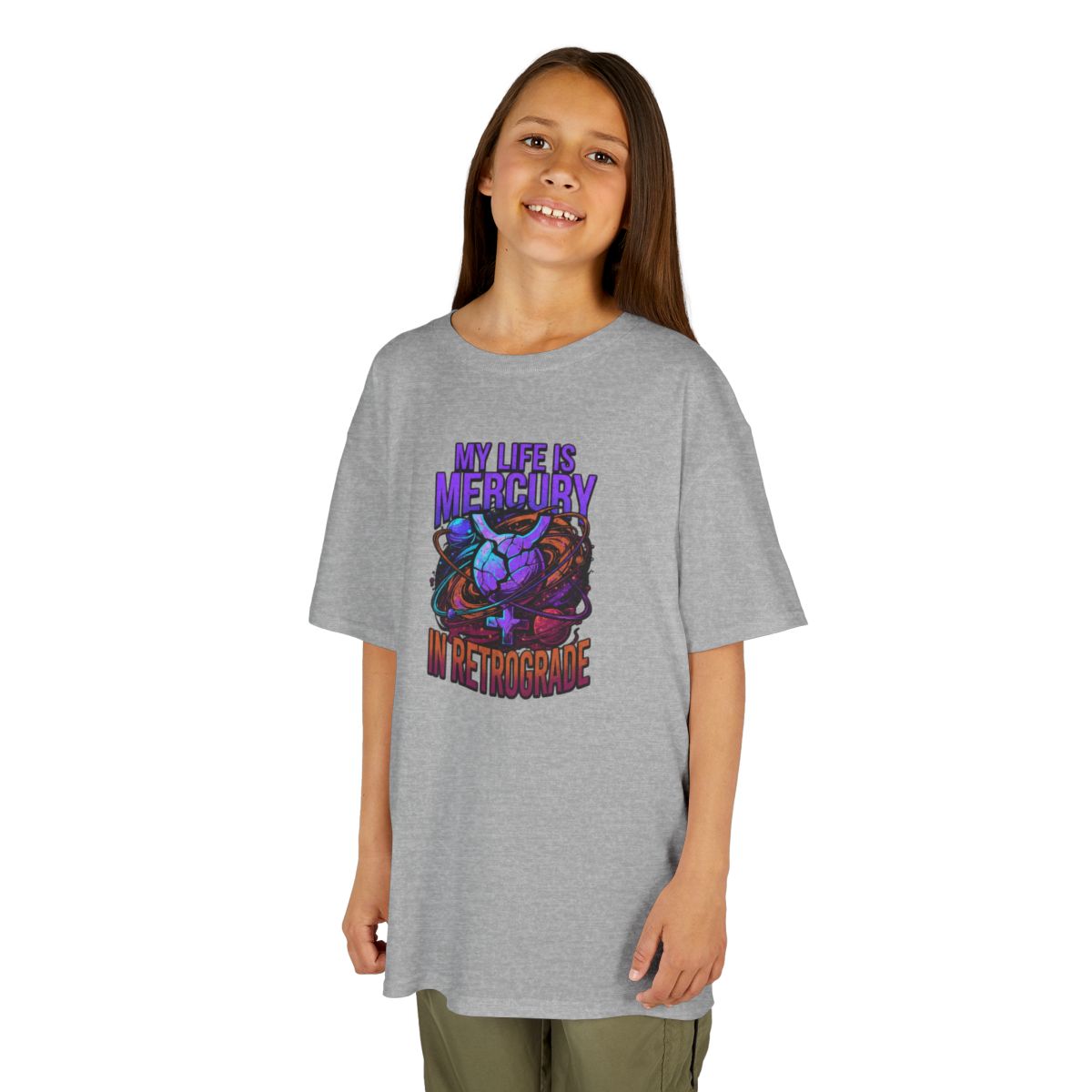 Color: Sport Grey | My Life Is Mercury in Retrograde Kids Tee