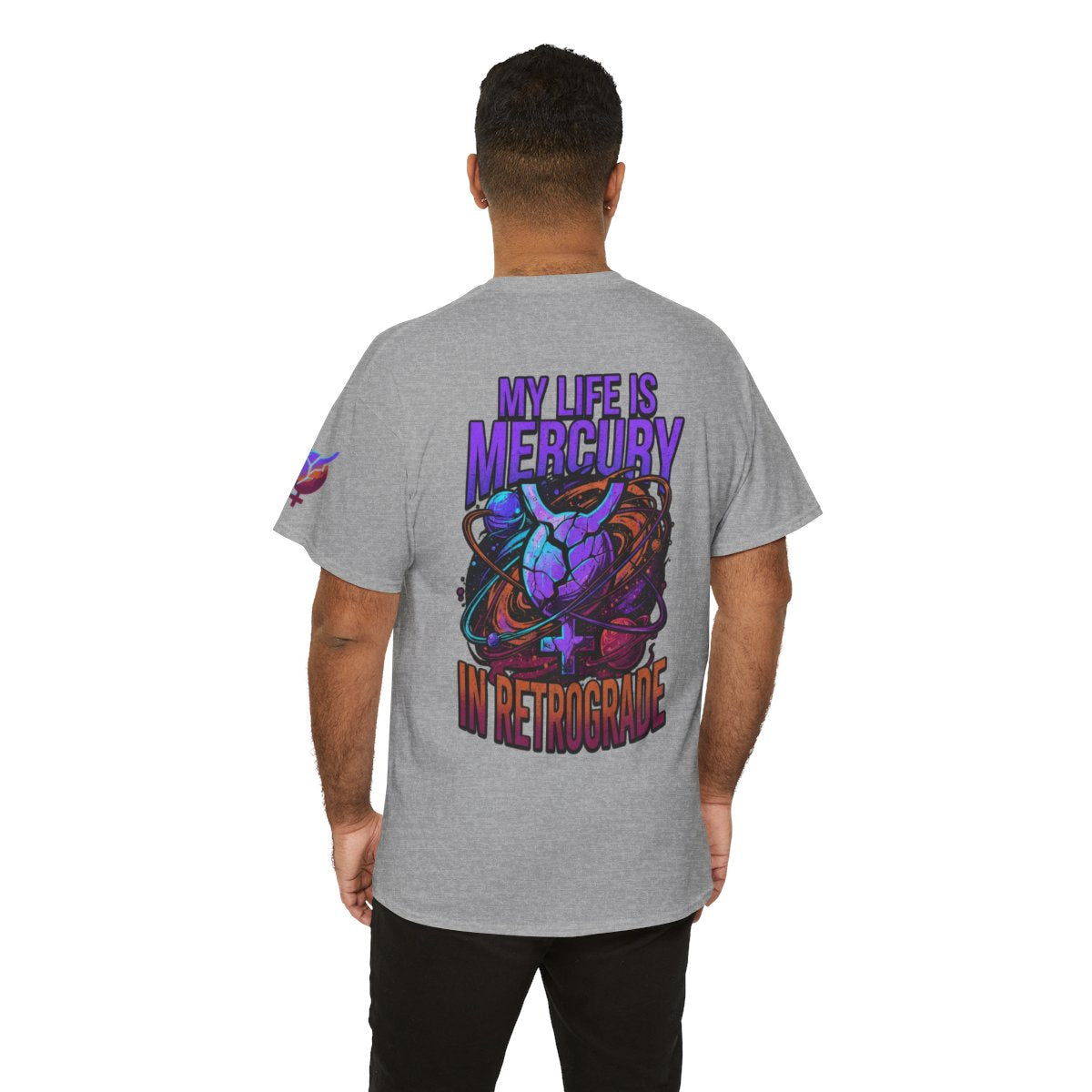 Color: Sport Grey | My Life Is Mercury in Retrograde Premium Graphic Tee