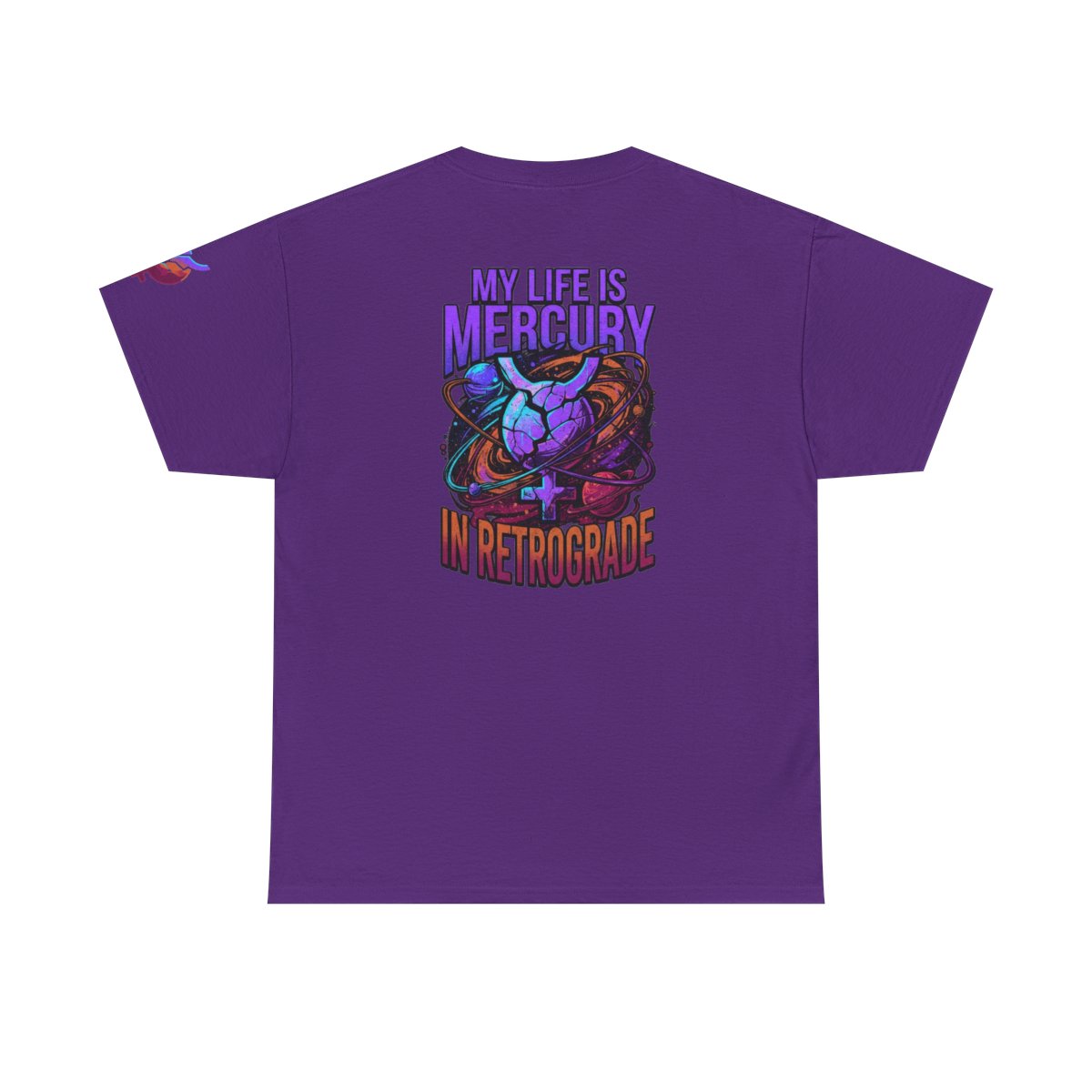 Color: Purple | My Life Is Mercury in Retrograde Premium Graphic Tee