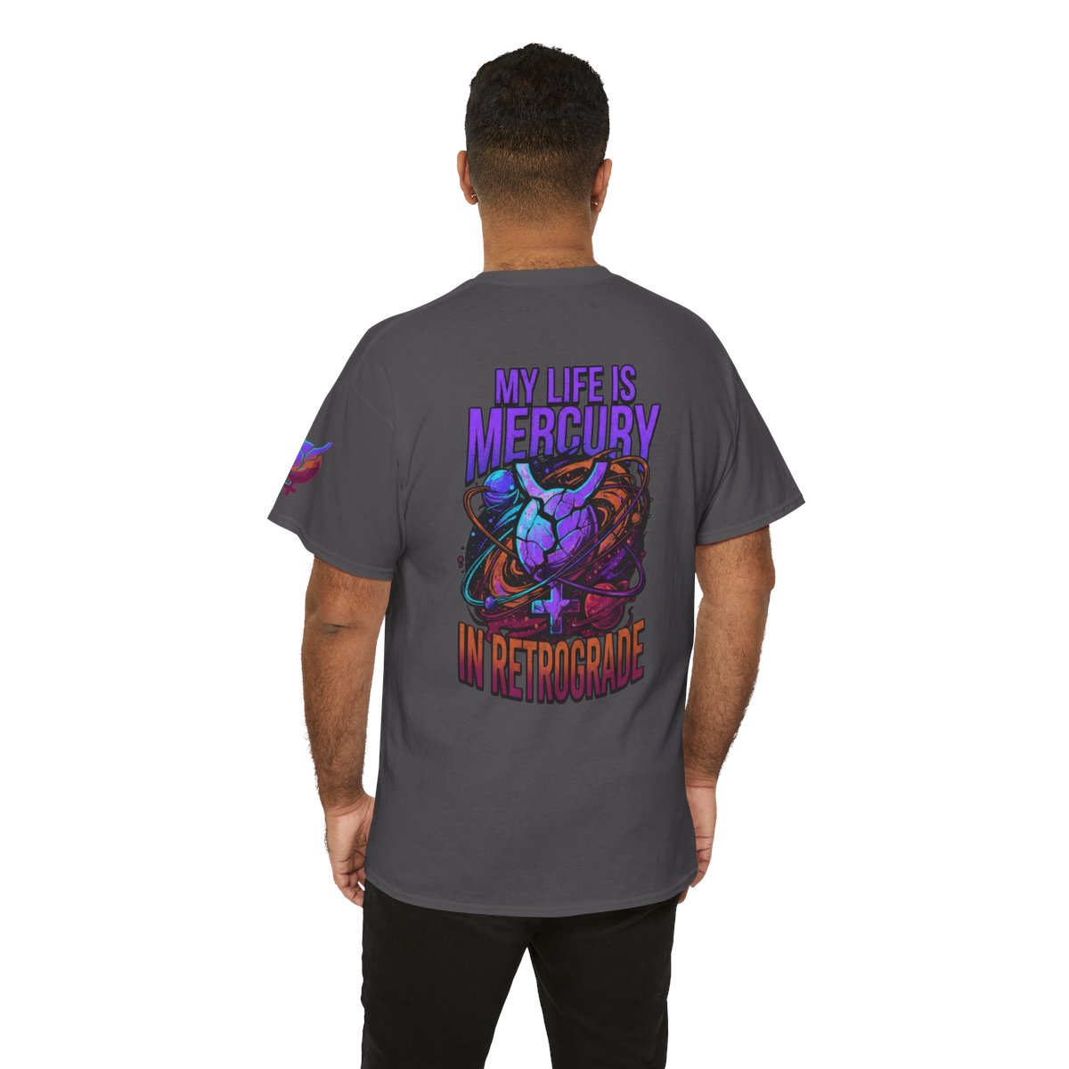 Color: Charcoal | My Life Is Mercury in Retrograde Premium Graphic Tee