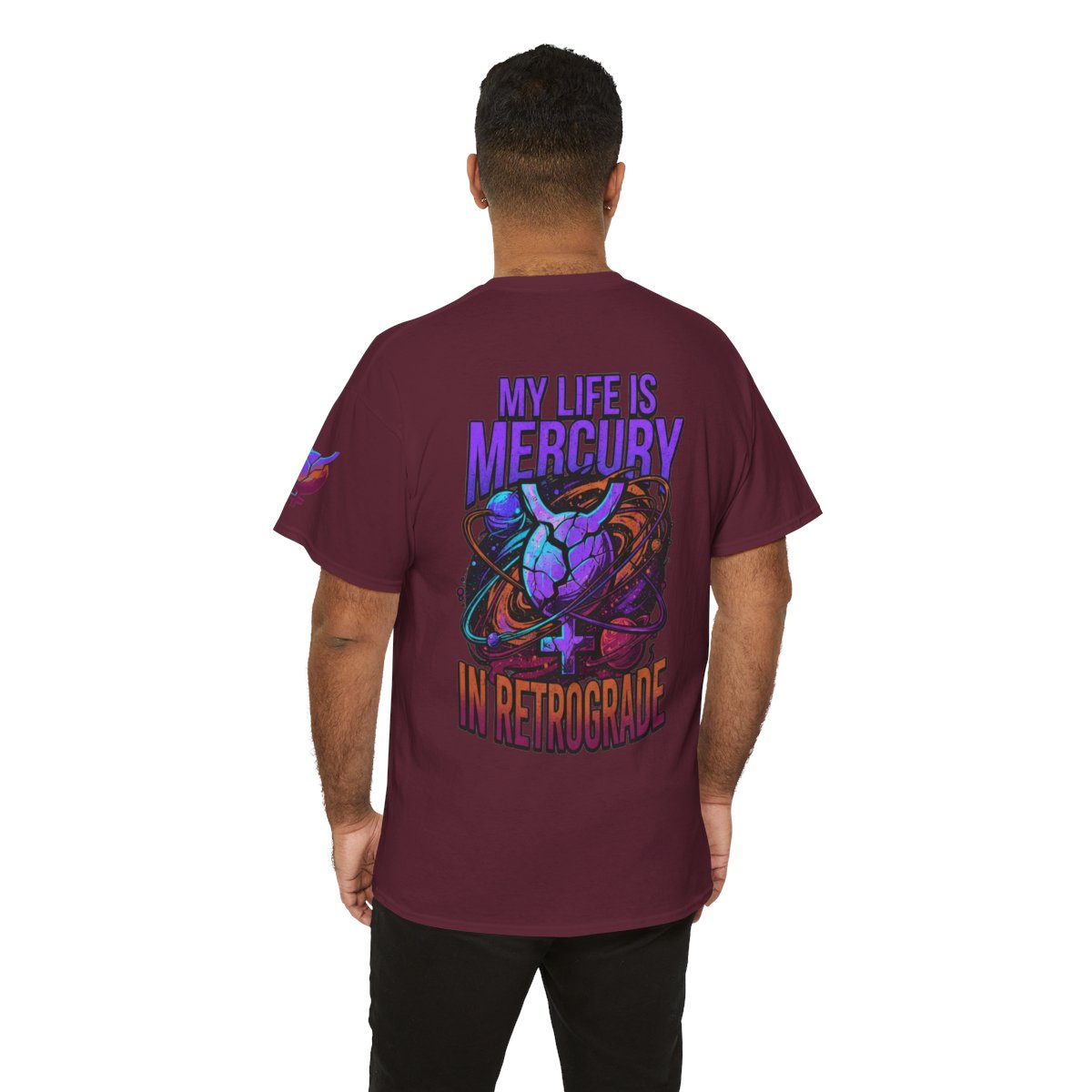 Color: Maroon | My Life Is Mercury in Retrograde Premium Graphic Tee