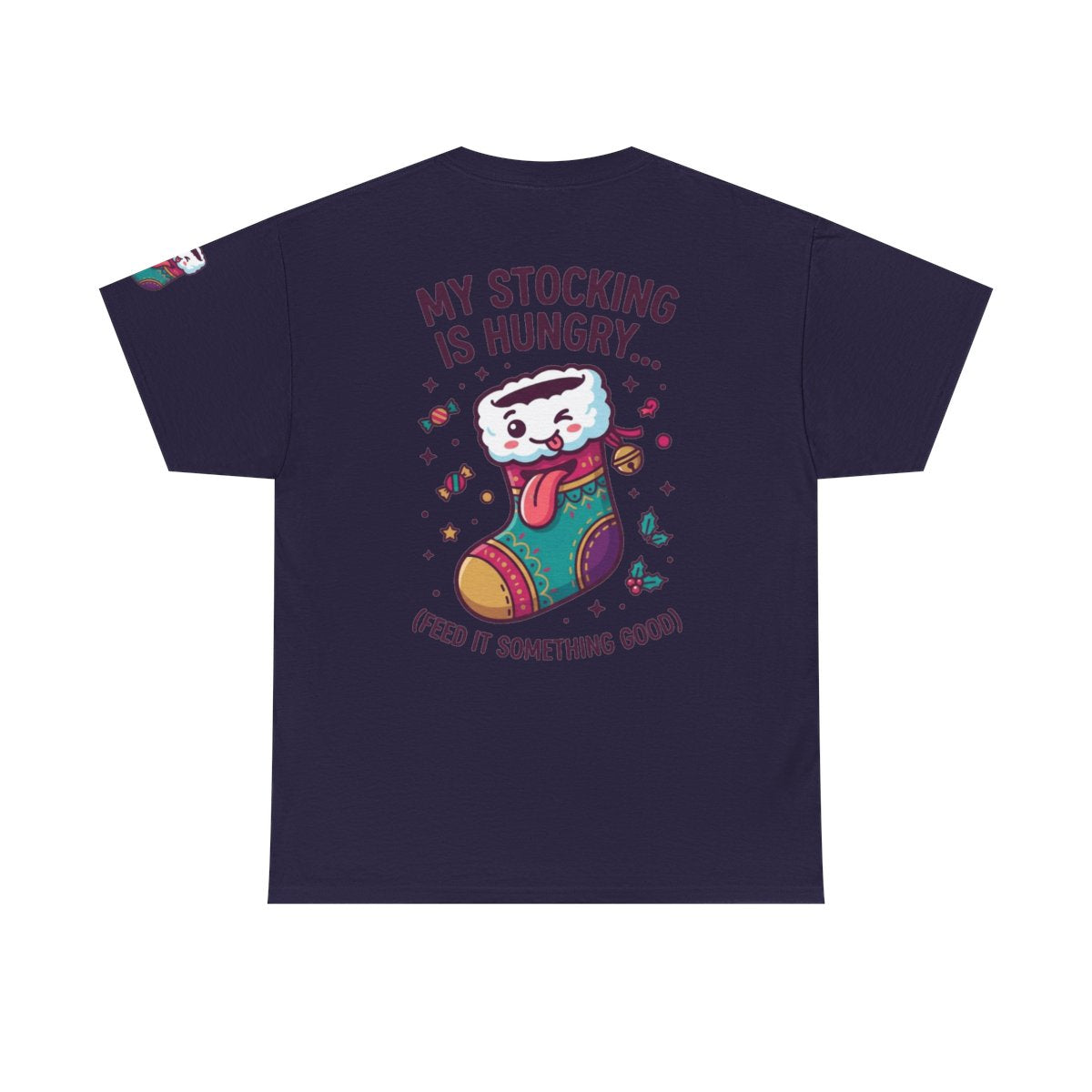 Color: Blackberry | My Stocking Is Hungry Premium Graphic Tee