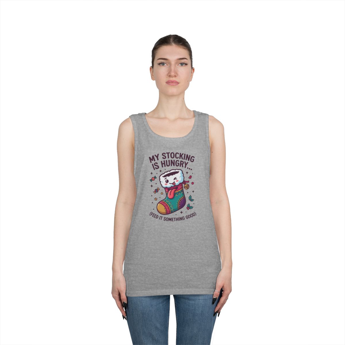 Color: Sport Grey | My Stocking Is Hungry Tank Top