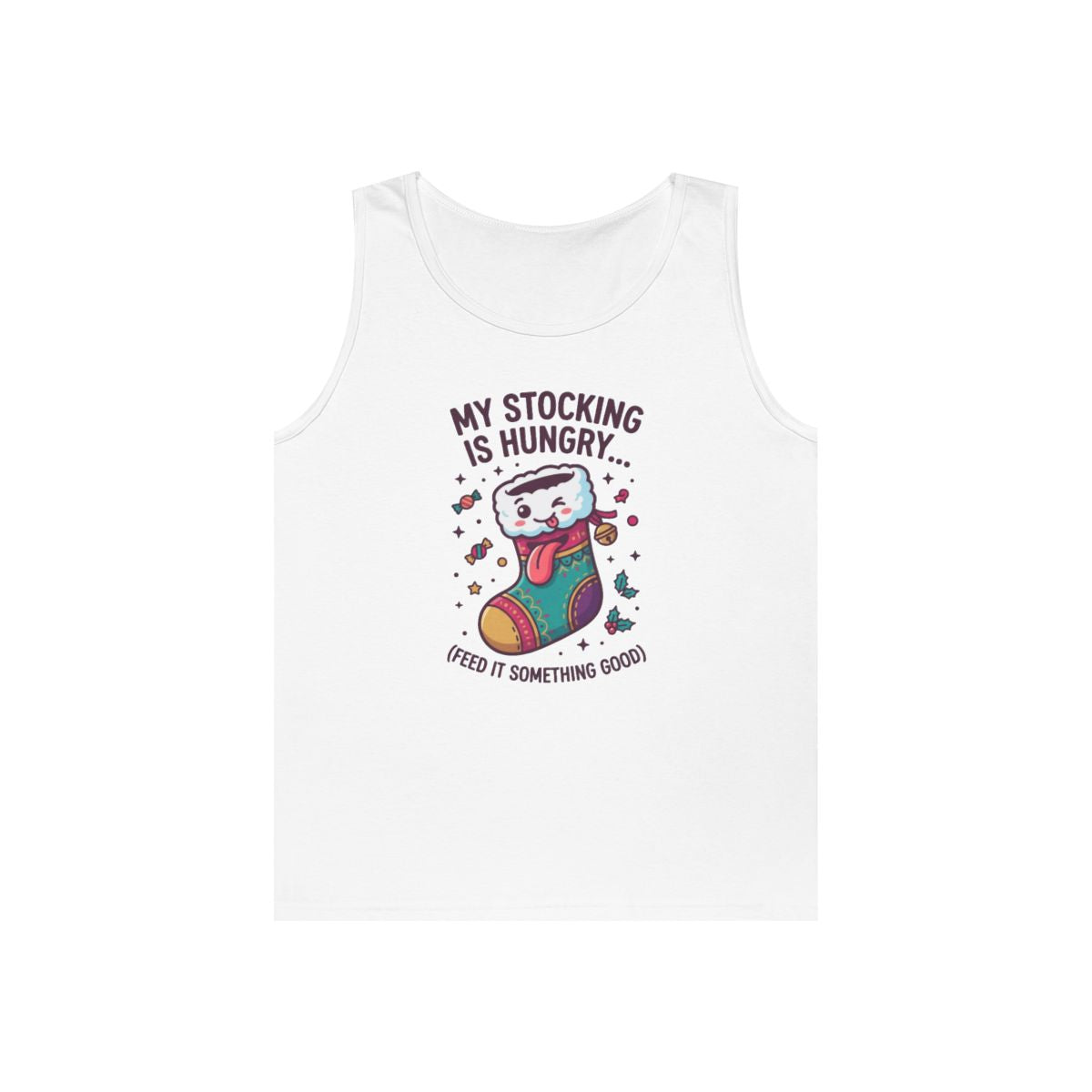 Color: White | My Stocking Is Hungry Tank Top