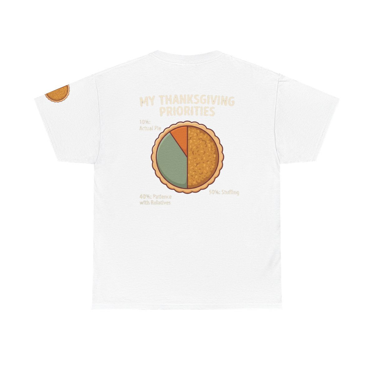 Color: White | My Thanksgiving Priorites Premium Graphic Tee