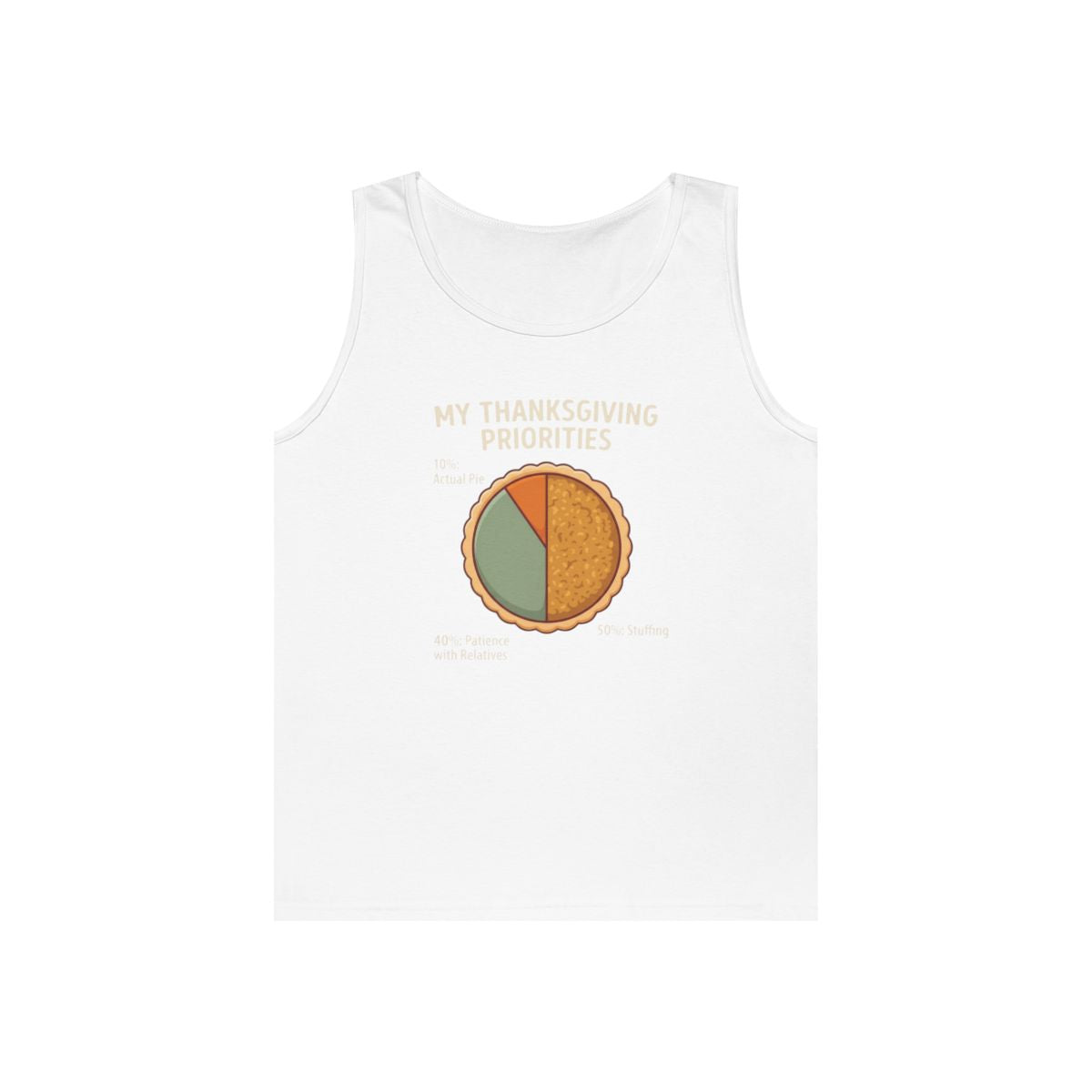 Color: White | My Thanksgiving Priorites Tank Top