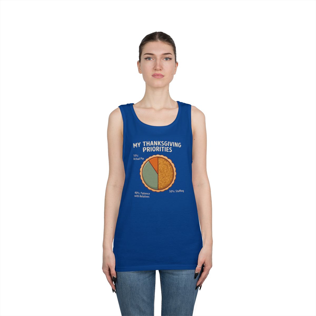 Color: Royal | My Thanksgiving Priorites Tank Top
