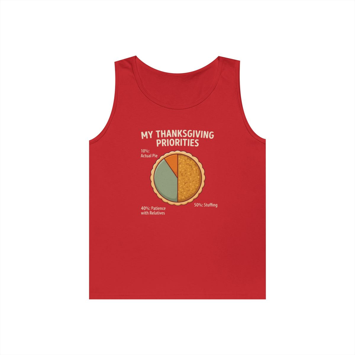 Color: Red | My Thanksgiving Priorites Tank Top