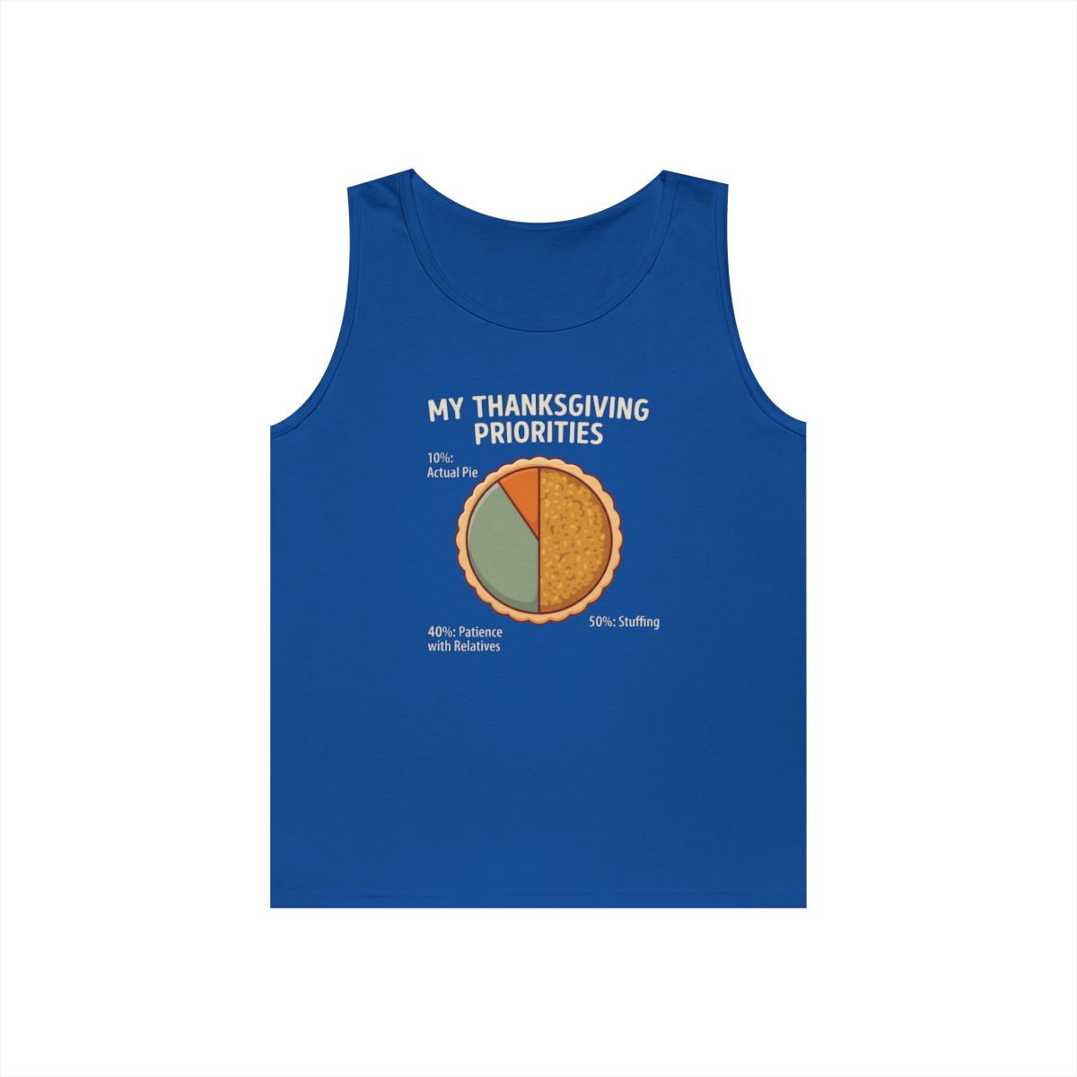 Color: Royal | My Thanksgiving Priorites Tank Top