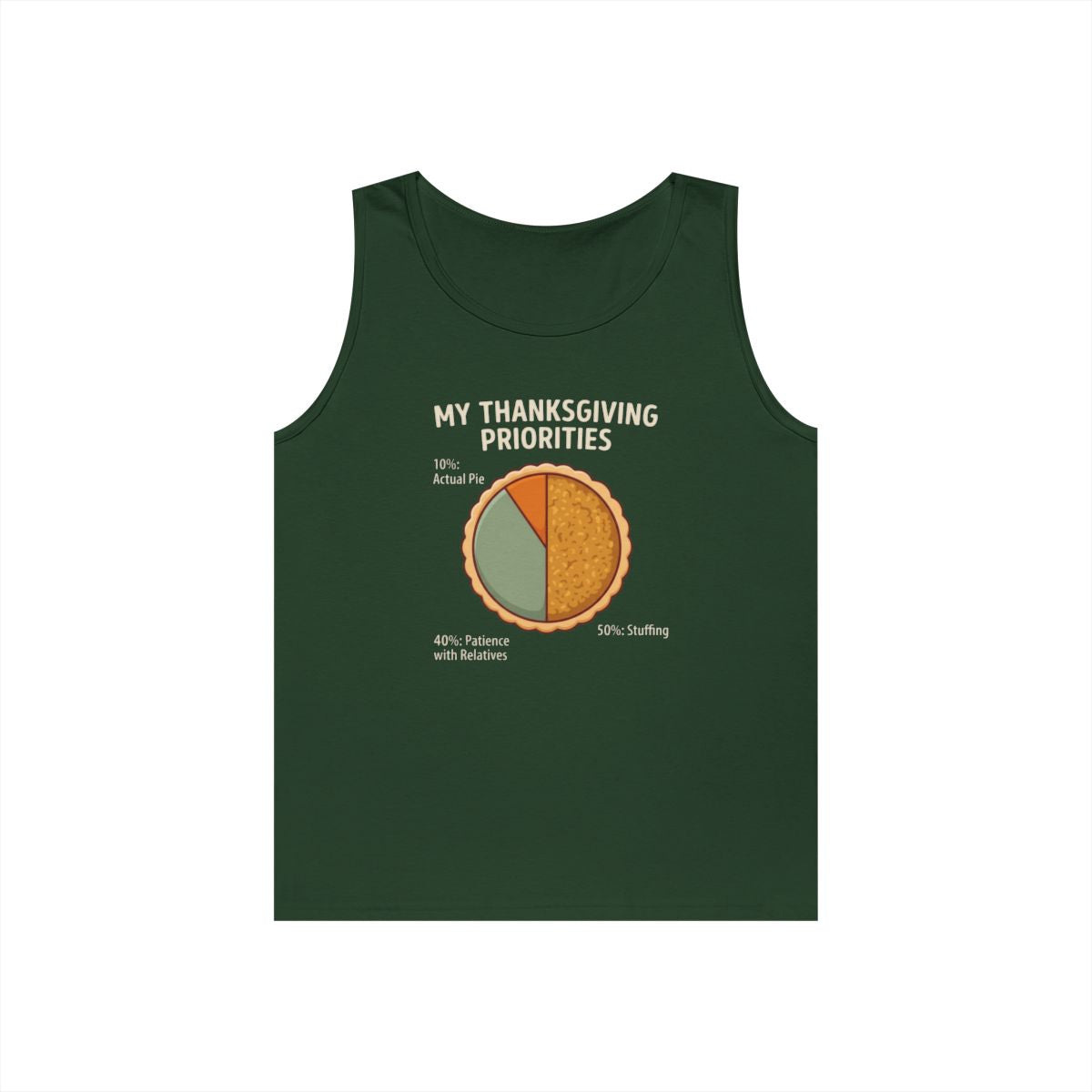 Color: Forest Green | My Thanksgiving Priorites Tank Top