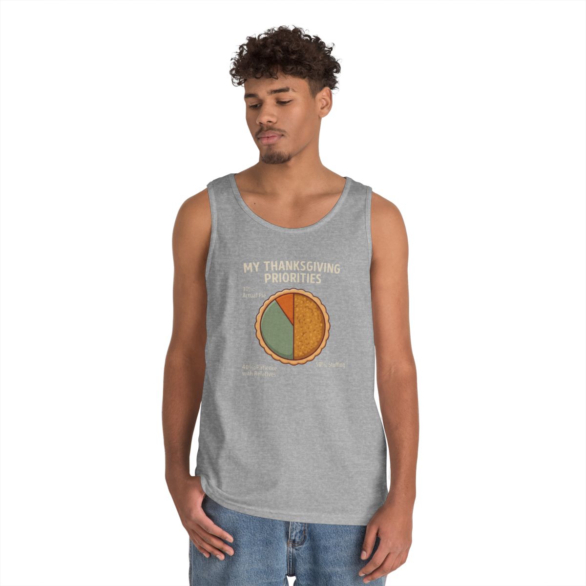 Color: Sport Grey | My Thanksgiving Priorites Tank Top