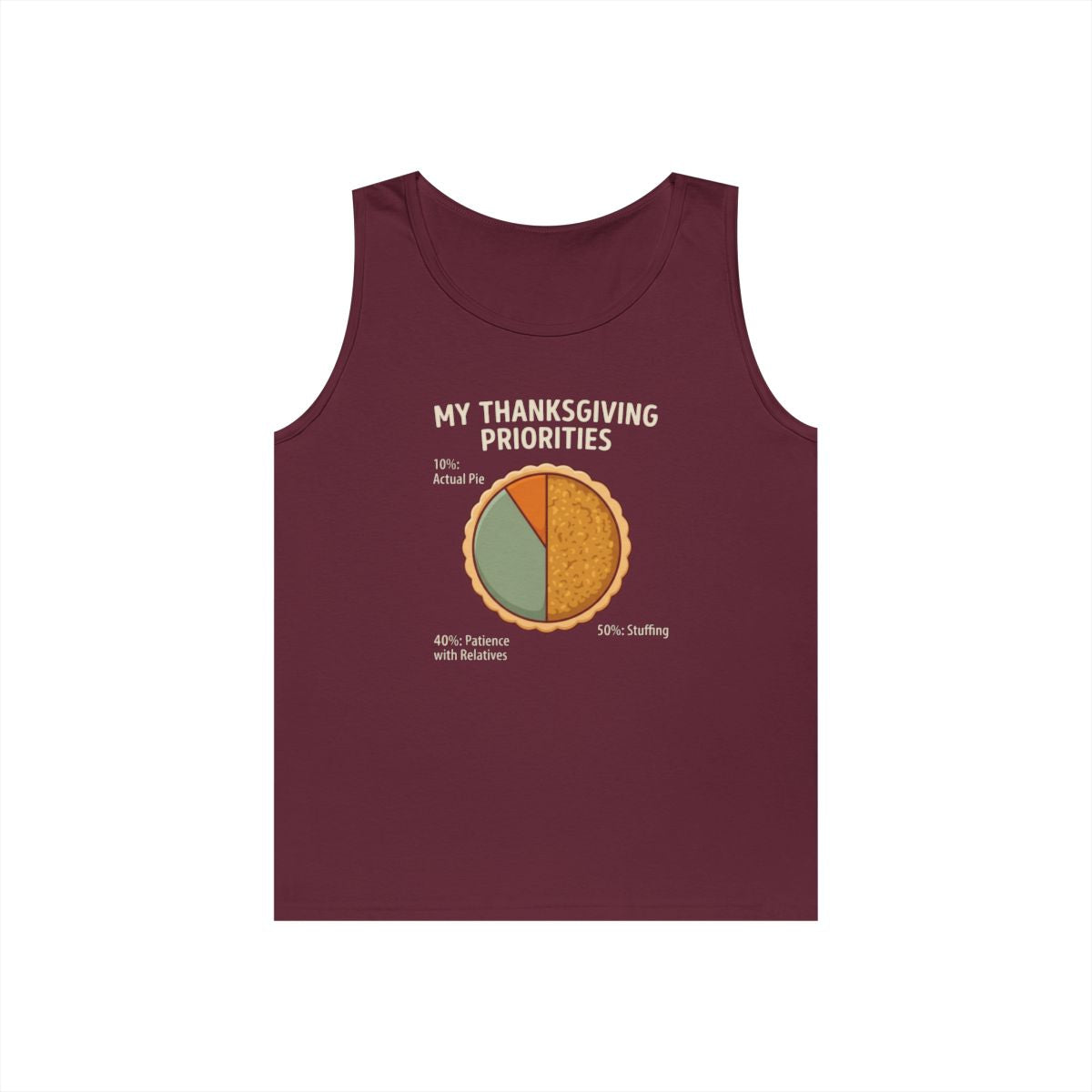 Color: Maroon | My Thanksgiving Priorites Tank Top