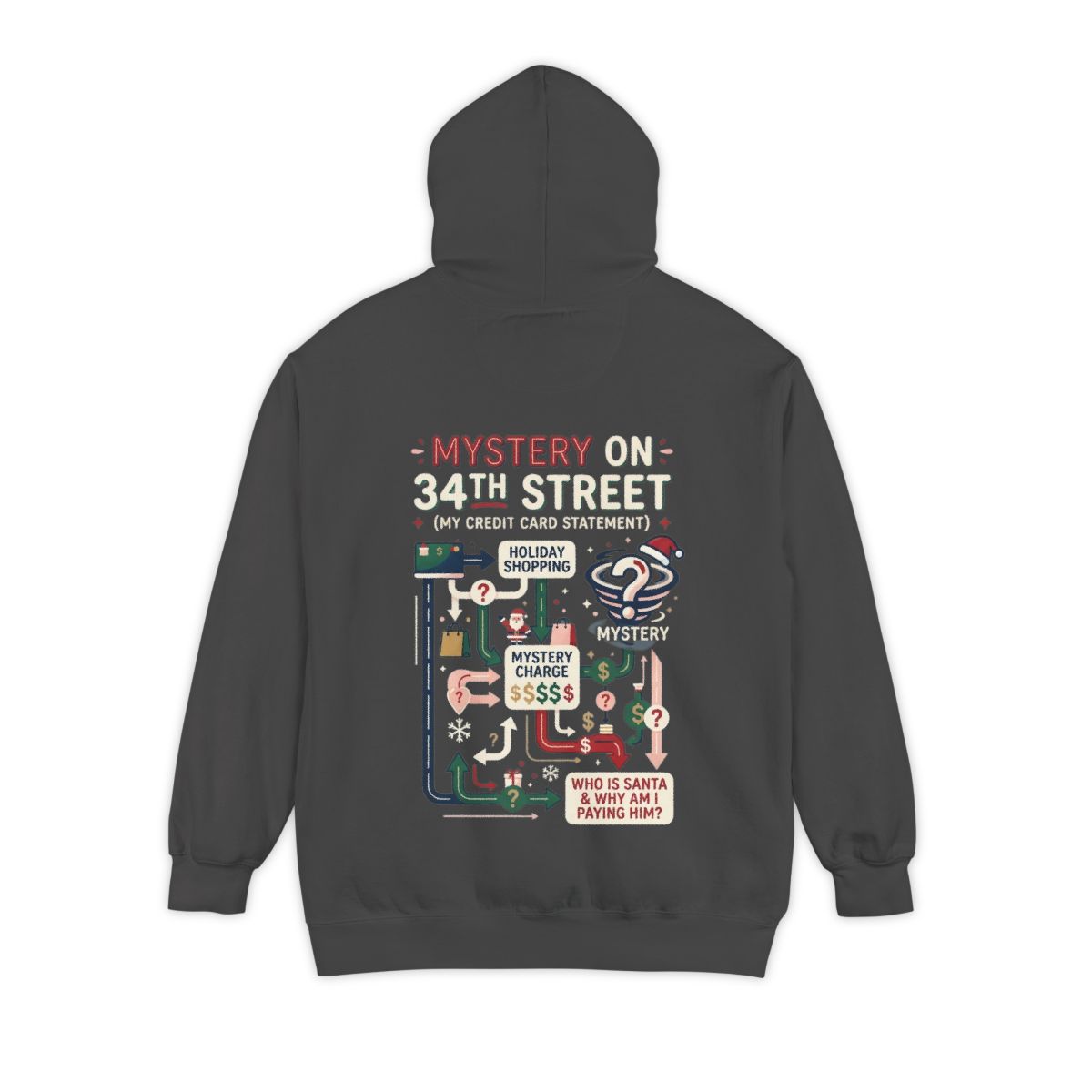 Color: Pepper | Mystery On 34th Street Garment-Dyed Hoodie