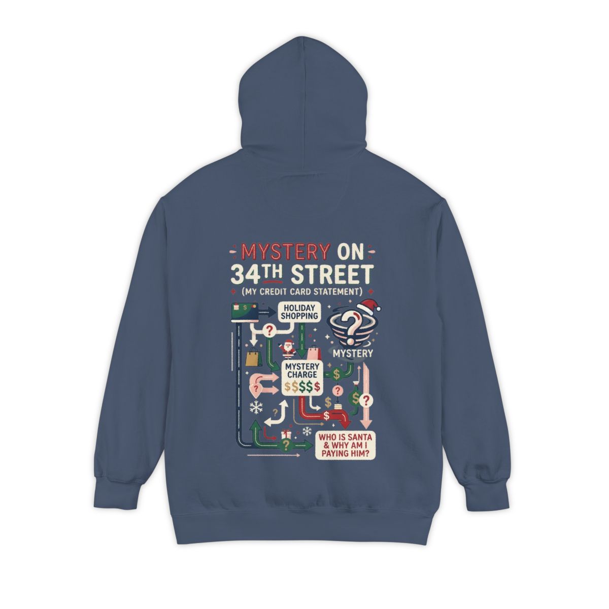 Color: Denim | Mystery On 34th Street Garment-Dyed Hoodie