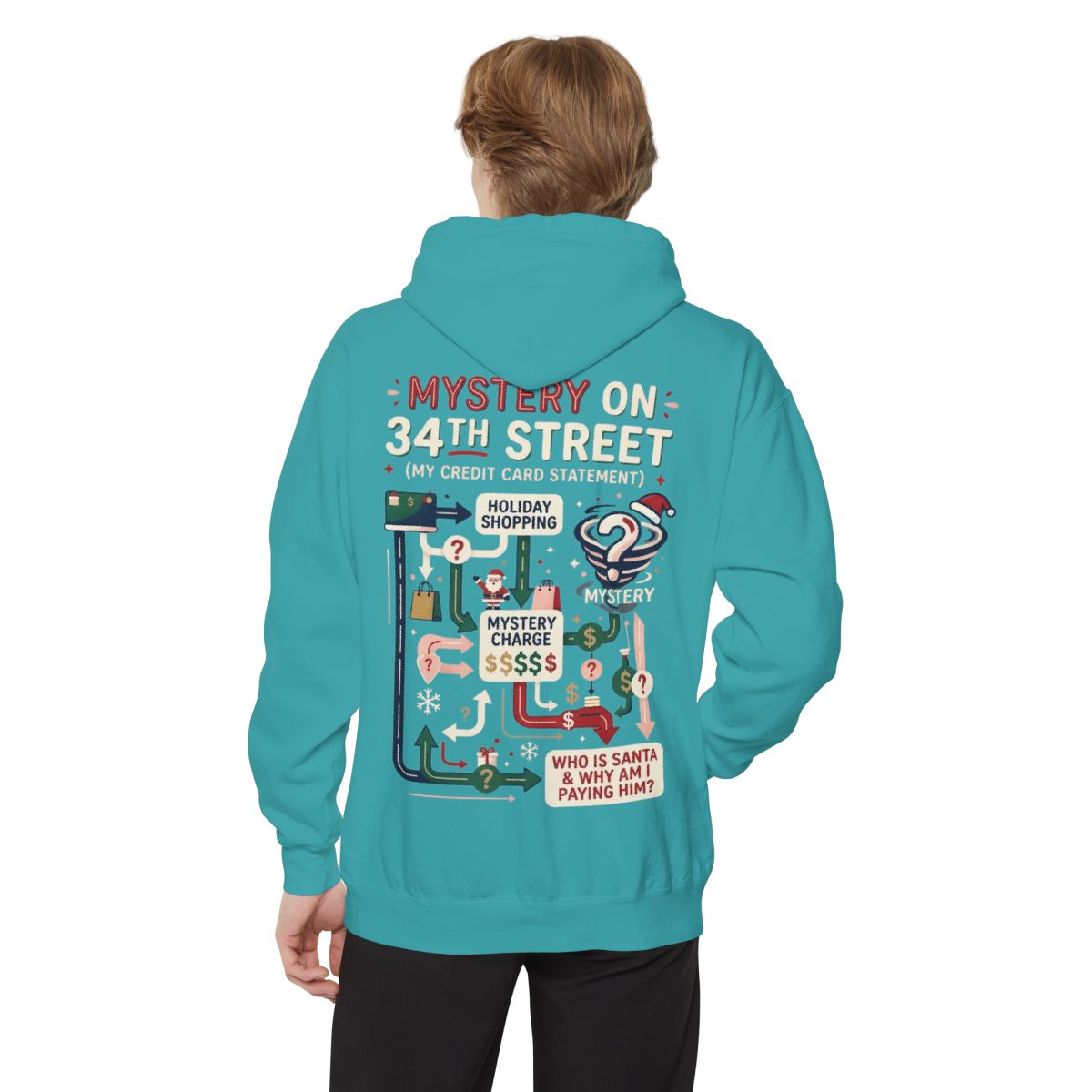 Color: Seafoam | Mystery On 34th Street Garment-Dyed Hoodie