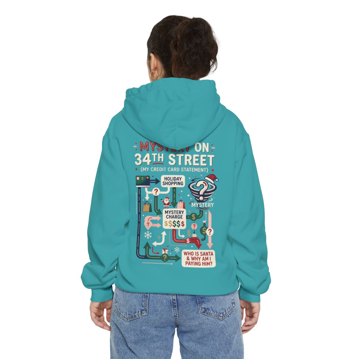 Color: Seafoam | Mystery On 34th Street Garment-Dyed Hoodie