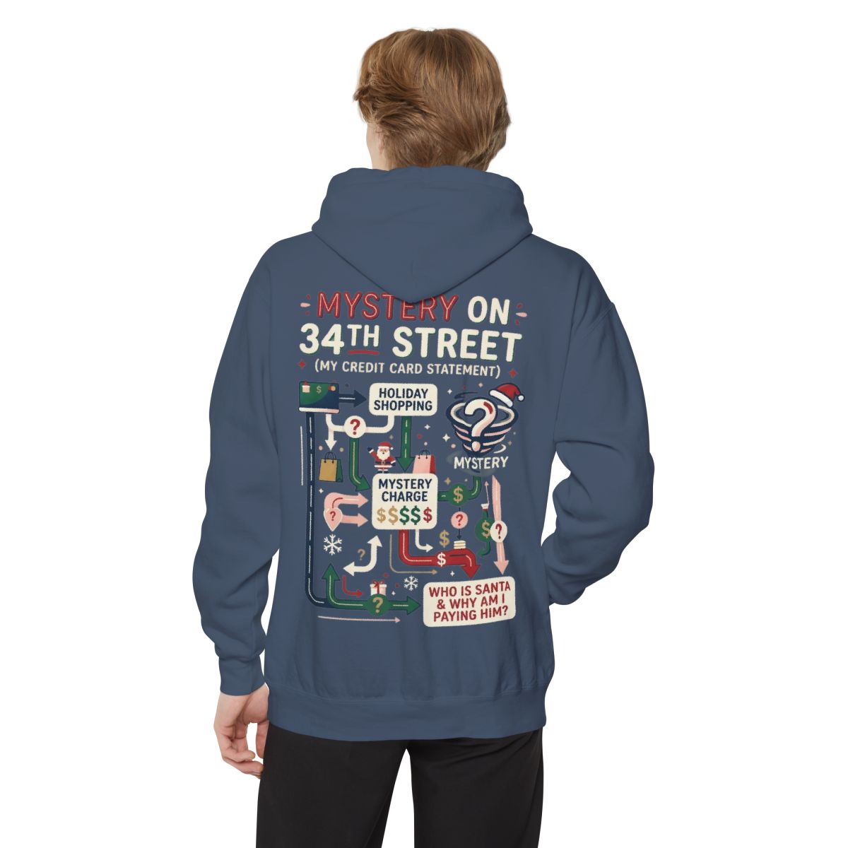 Color: Denim | Mystery On 34th Street Garment-Dyed Hoodie