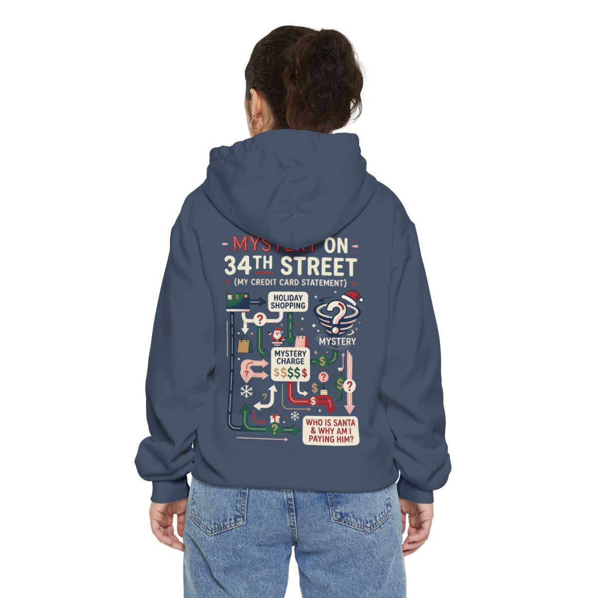 Color: Denim | Mystery On 34th Street Garment-Dyed Hoodie