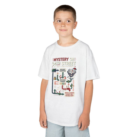 Color: White | Mystery On 34th Street Kids Tee