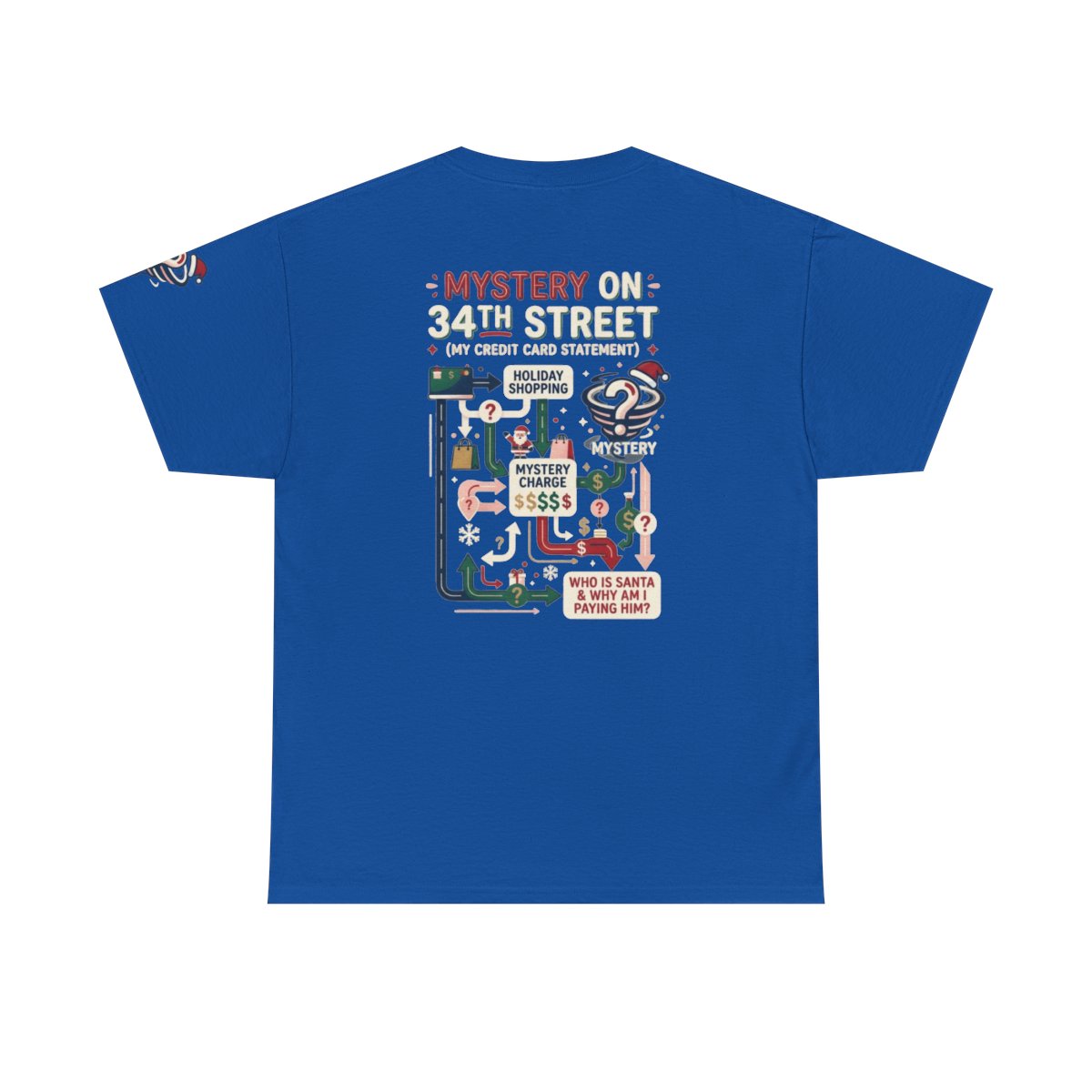 Color: Royal | Mystery On 34th Street Premium Graphic Tee