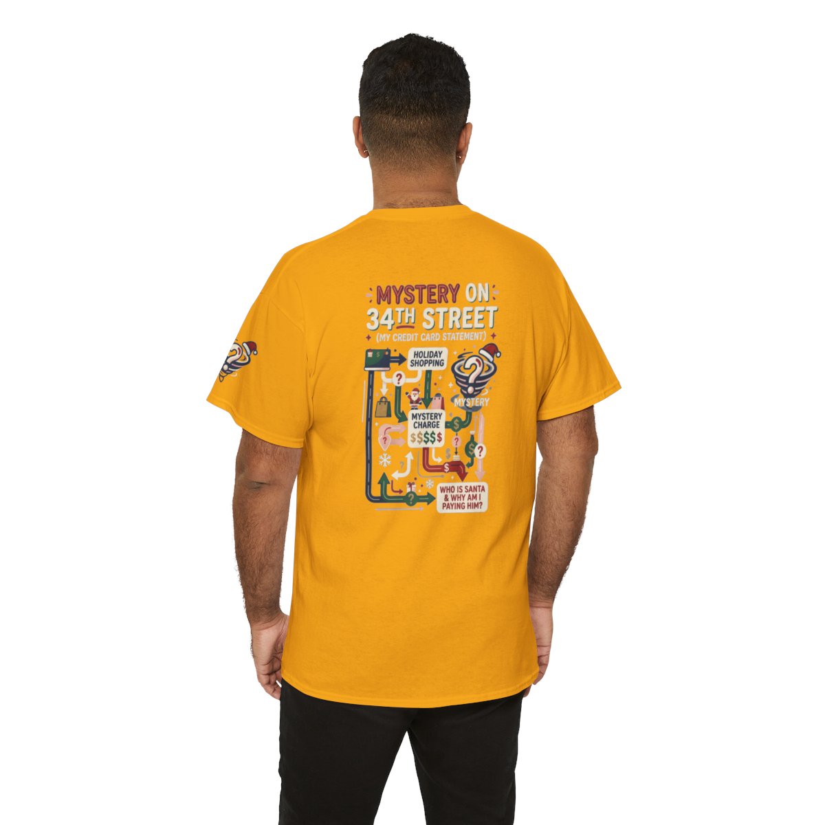 Color: Gold | Mystery On 34th Street Premium Graphic Tee