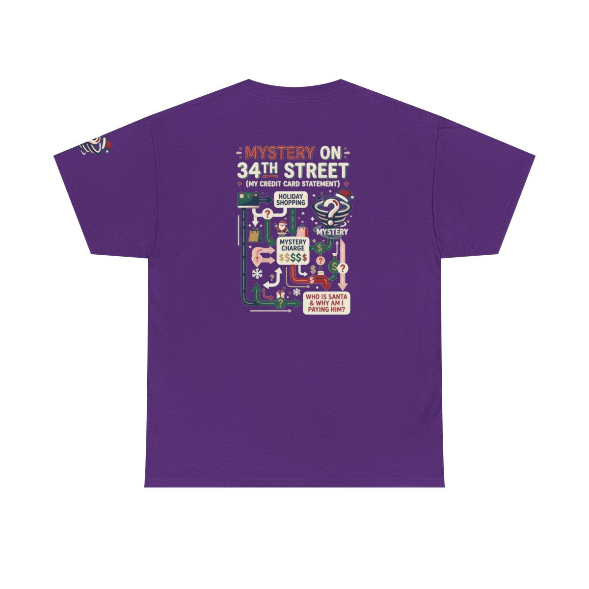 Color: Purple | Mystery On 34th Street Premium Graphic Tee