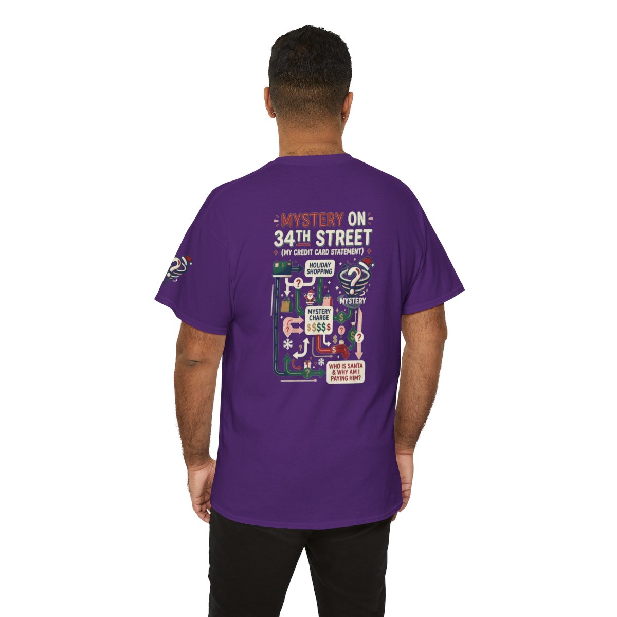 Color: Purple | Mystery On 34th Street Premium Graphic Tee