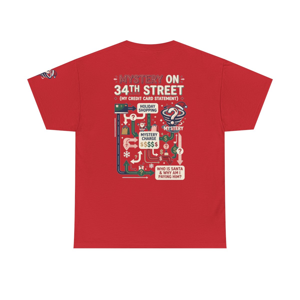 Color: Red | Mystery On 34th Street Premium Graphic Tee