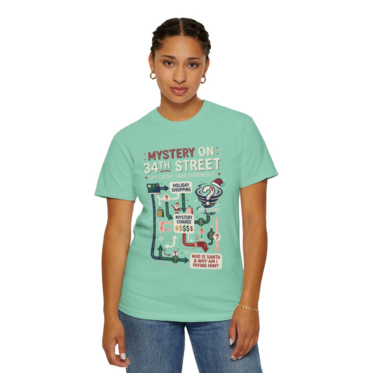 Color: Island Reef | Mystery On 34th Street Unisex Garment-Dyed Tee