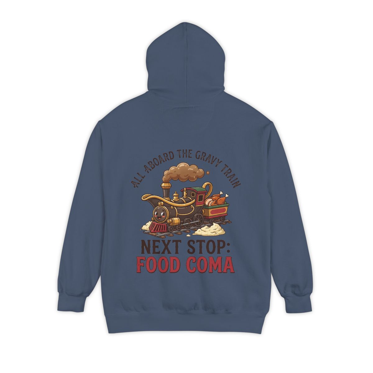 Color: Denim | Next Stop Food Coma Garment-Dyed Hoodie