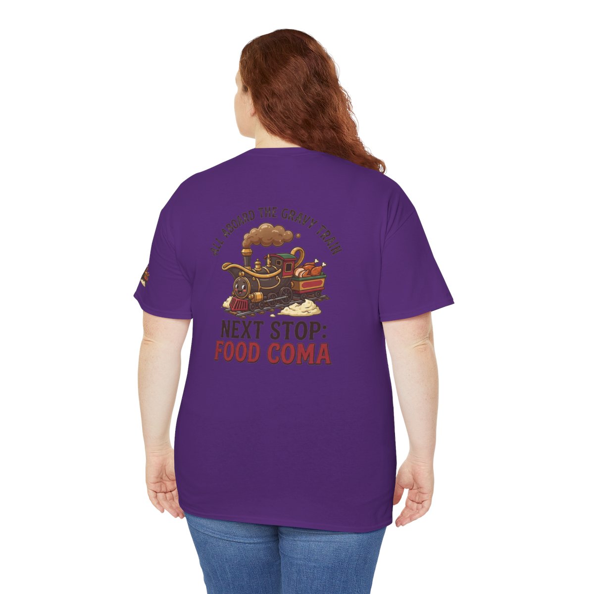 Color: Purple | Next Stop Food Coma Premium Graphic Tee