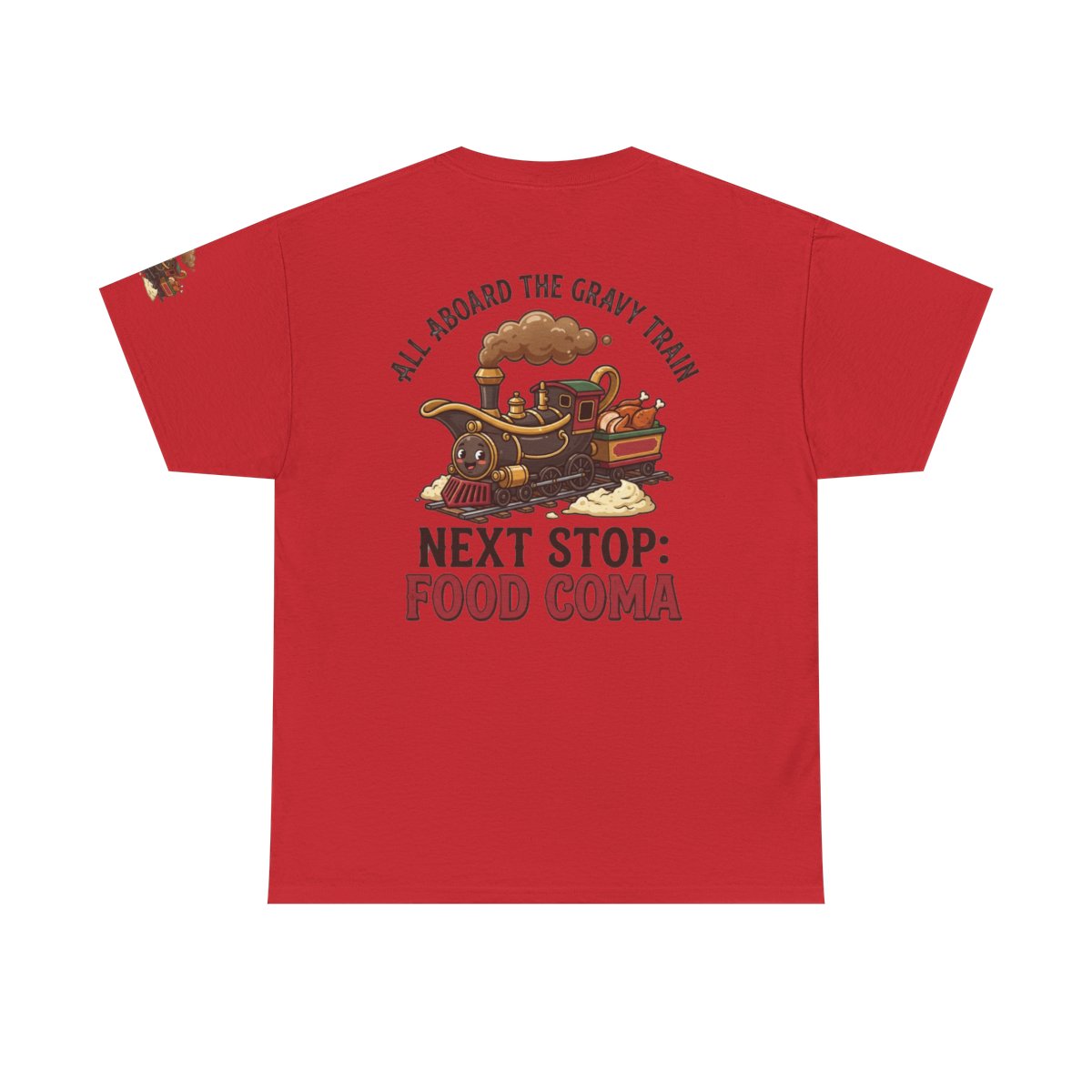 Color: Red | Next Stop Food Coma Premium Graphic Tee