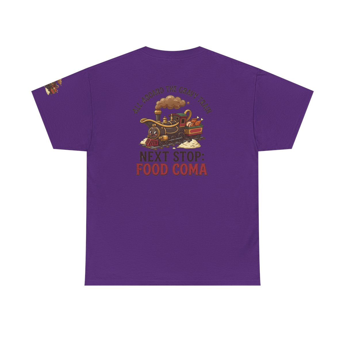 Color: Purple | Next Stop Food Coma Premium Graphic Tee
