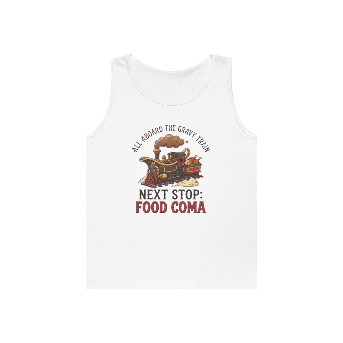 Color: White | Next Stop Food Coma Tank Top