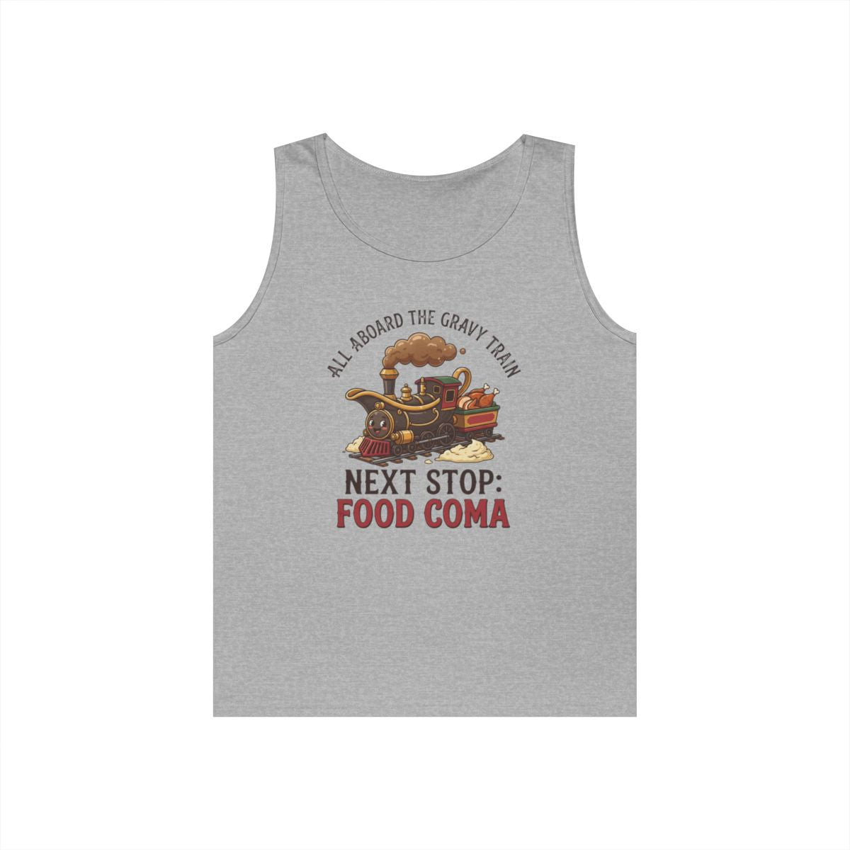 Color: Sport Grey | Next Stop Food Coma Tank Top