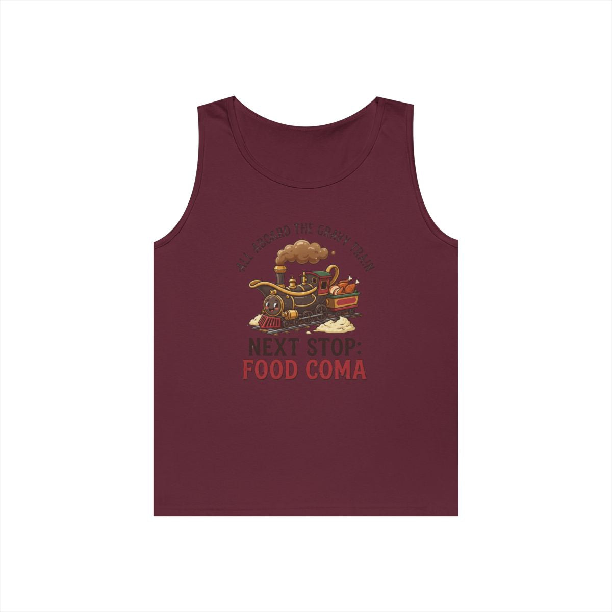 Color: Maroon | Next Stop Food Coma Tank Top