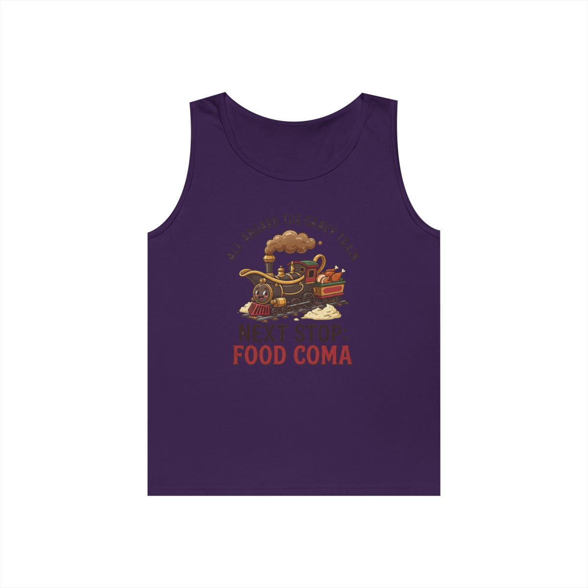 Color: Purple | Next Stop Food Coma Tank Top