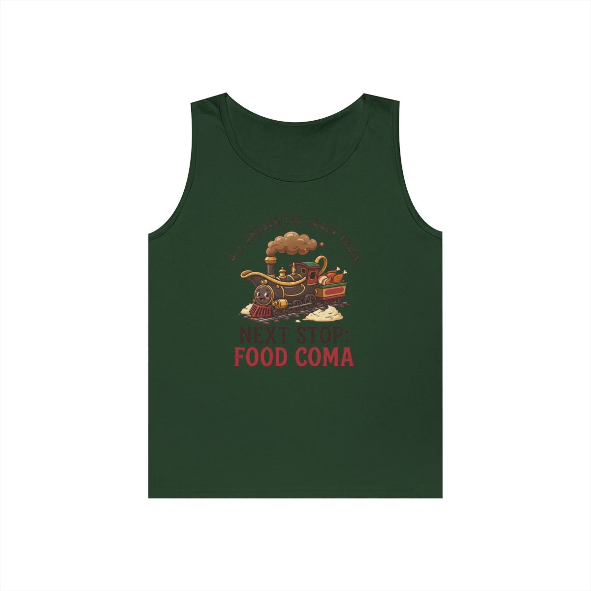 Color: Forest Green | Next Stop Food Coma Tank Top