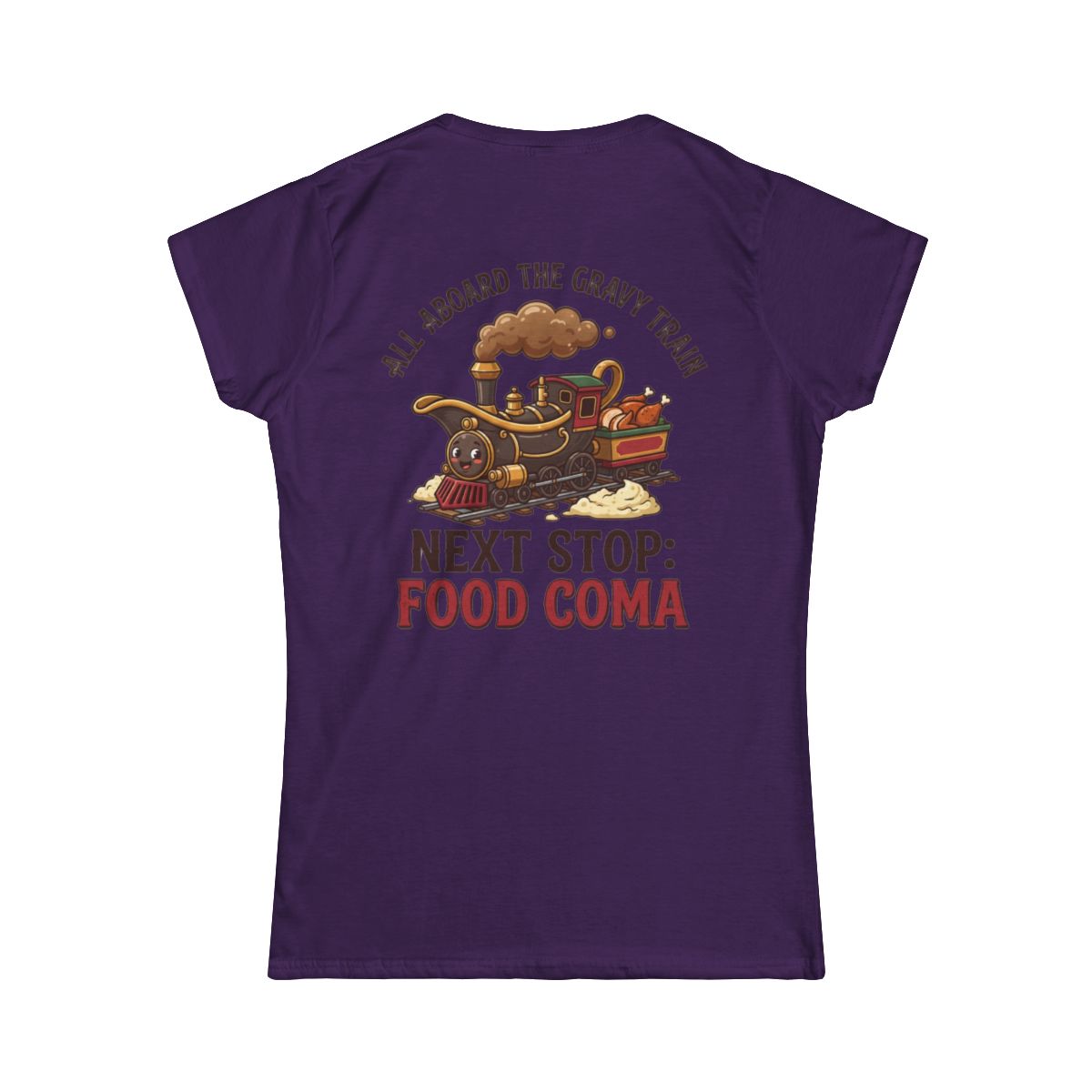 Color: Purple | Next Stop Food Coma Women's Tee