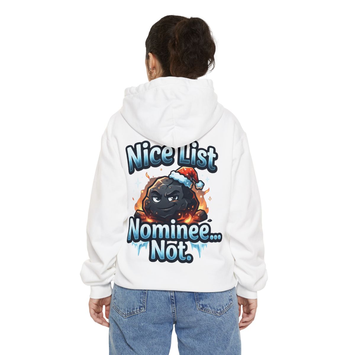 Color: White | Nice List Nominee Garment-Dyed Hoodie