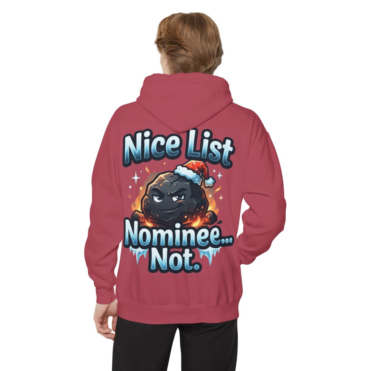 Color: Crimson | Nice List Nominee Garment-Dyed Hoodie