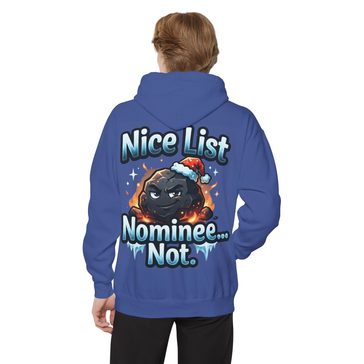 Color: Flo Blue | Nice List Nominee Garment-Dyed Hoodie